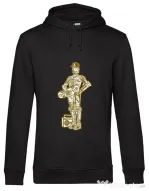 Hoodie barbat cu gluga Street C3PO Negru