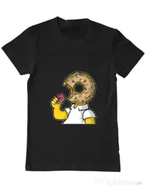 Tricou ADLER barbat I Like Donut Negru