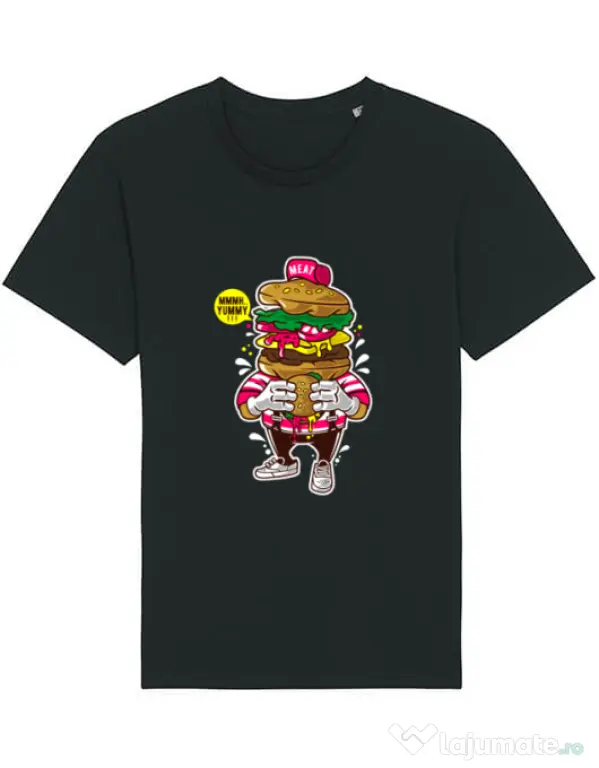 Tricou STANLEY STELLA barbat I Love Burger Negru