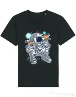Tricou STANLEY STELLA barbat Astronaut Ice Cream Negru