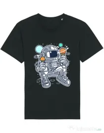 Tricou STANLEY STELLA barbat Astronaut Ice Cream Negru