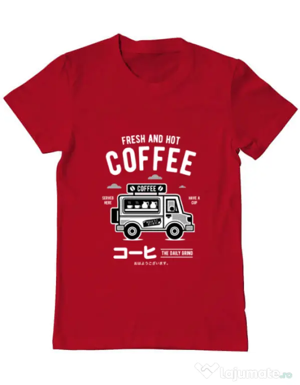 Tricou ADLER barbat Coffee Van Rosu