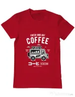 Tricou ADLER barbat Coffee Van Rosu