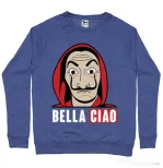 Bluza ADLER barbat Bella ciao Albastru melanj