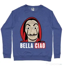 Bluza ADLER barbat Bella ciao Albastru melanj