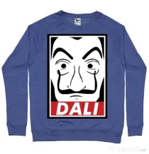 Bluza ADLER barbat Dali mask Albastru melanj