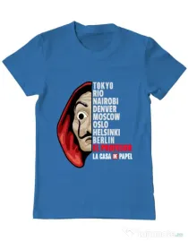 Tricou ADLER barbat The team Albastru azuriu