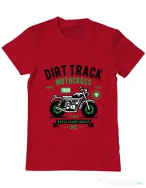 Tricou ADLER barbat Dirt Track Rosu