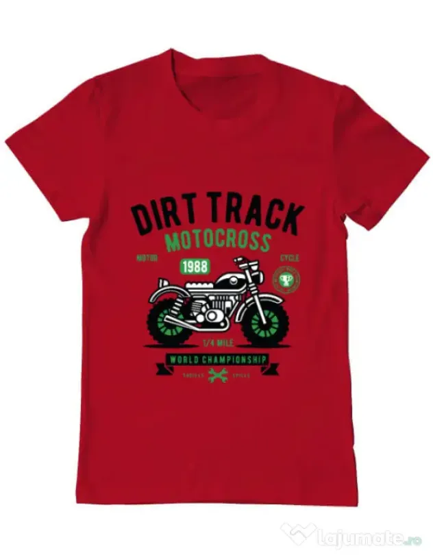 Tricou ADLER barbat Dirt Track Rosu