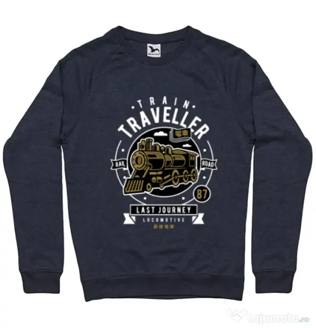 Bluza ADLER barbat Train Traveller Denim inchis