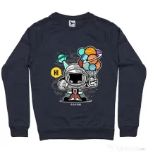 Bluza ADLER barbat Gift From Outer Space Denim inchis