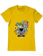 Tricou ADLER barbat Gift From Outer Space Galben