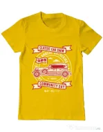 Tricou ADLER barbat Classic Car Show Galben