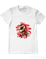 Tricou ADLER barbat Iron Skate Alb