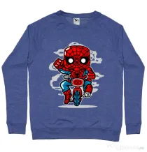 Bluza ADLER barbat Spidey Minibike Albastru melanj