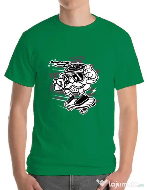 Tricou ADLER barbat Mr Coffee Verde mediu