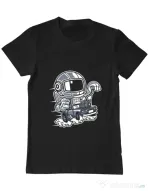 Tricou ADLER barbat Space Racer Negru