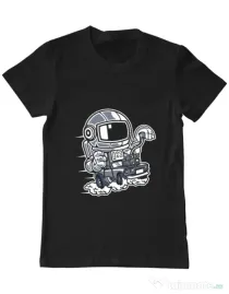 Tricou ADLER barbat Space Racer Negru