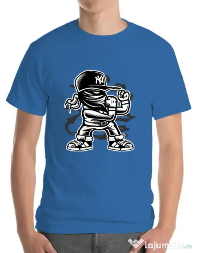 Tricou ADLER barbat Fighter Albastru azuriu