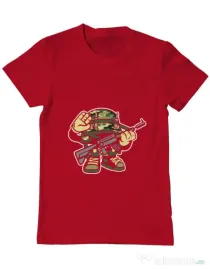 Tricou ADLER barbat Soldier Rosu