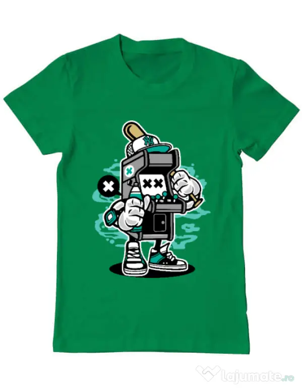 Tricou ADLER barbat Game On 2 Verde mediu
