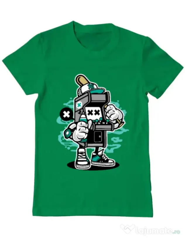 Tricou ADLER barbat Game On 2 Verde mediu