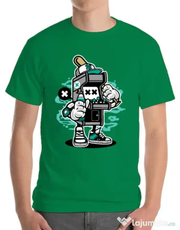 Tricou ADLER barbat Game On 2 Verde mediu