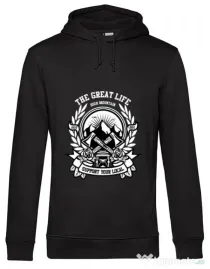 Hoodie barbat cu gluga Axe Negru