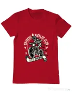 Tricou ADLER barbat Lets Ride Bike Rosu