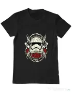 Tricou ADLER barbat Sugar Skull Trooper Negru