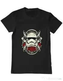 Tricou ADLER barbat Sugar Skull Trooper Negru
