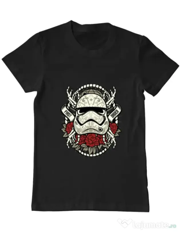 Tricou ADLER barbat Sugar Skull Trooper Negru