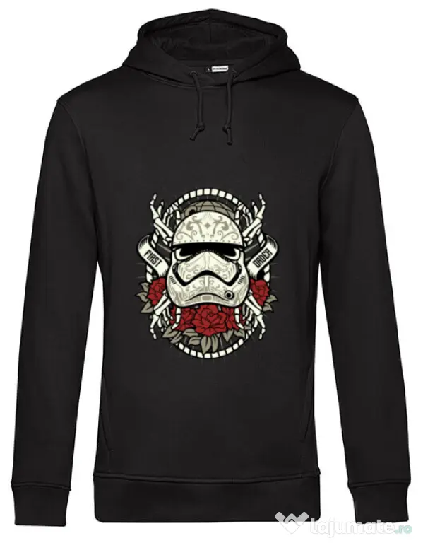 Hoodie barbat cu gluga Sugar Skull Trooper Negru
