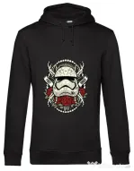 Hoodie barbat cu gluga Sugar Skull Trooper Negru