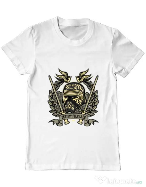 Tricou ADLER barbat Destiny Fulfilled Alb