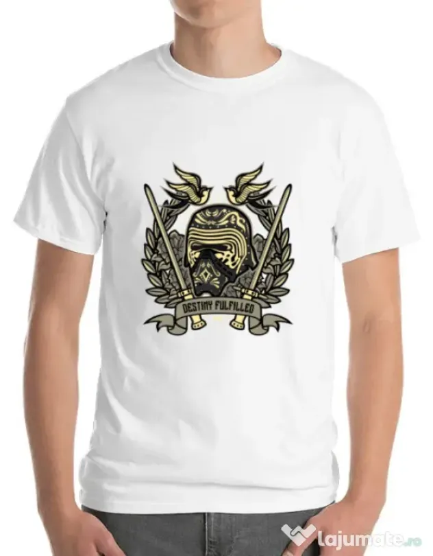 Tricou ADLER barbat Destiny Fulfilled Alb