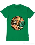 Tricou ADLER barbat Have a Nice Day Verde mediu