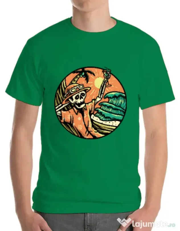 Tricou ADLER barbat Have a Nice Day Verde mediu