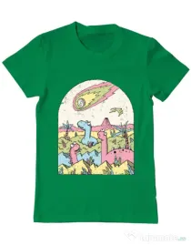 Tricou ADLER barbat Asteroid Verde mediu