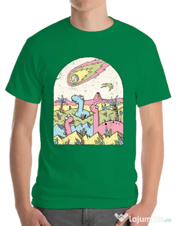 Tricou ADLER barbat Asteroid Verde mediu