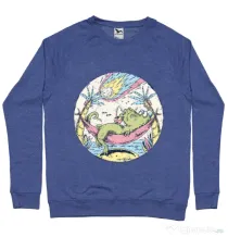 Bluza ADLER barbat Asteroid Day Albastru melanj