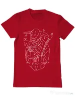 Tricou ADLER barbat OK But First Coffee Rosu