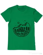 Tricou ADLER barbat Go Outdoor Verde mediu