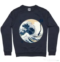 Bluza ADLER barbat The Great Wave off Sound Denim inchis