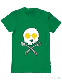 Tricou ADLER barbat Eggskull Verde mediu