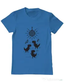 Tricou ADLER barbat Dance Albastru azuriu