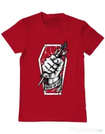 Tricou ADLER barbat Work or Die Rosu
