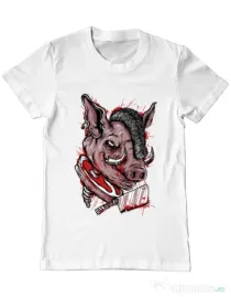 Tricou ADLER barbat Pig Saw Alb