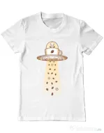 Tricou ADLER barbat Alien Coffee Invasion Alb