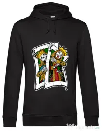 Hoodie barbat cu gluga CARD Negru